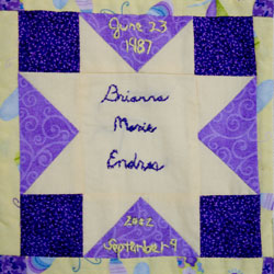 Organ and Tissue Donation, Donor Memorial Quilt (Midwest Transplant Network, Kansas and Missouri)