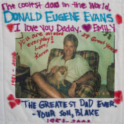 Organ and Tissue Donation, Donor Memorial Quilt (Midwest Transplant Network, Kansas and Missouri)