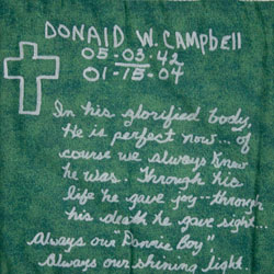 Organ and Tissue Donation, Donor Memorial Quilt (Midwest Transplant Network, Kansas and Missouri)