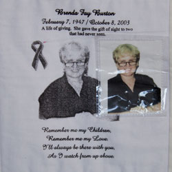Organ and Tissue Donation, Donor Memorial Quilt (Midwest Transplant Network, Kansas and Missouri)