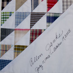 Organ and Tissue Donation, Donor Memorial Quilt (Midwest Transplant Network, Kansas and Missouri)
