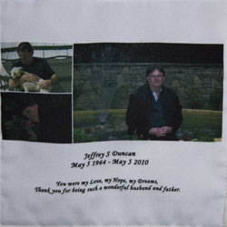 Organ and Tissue Donation, Donor Memorial Quilt (Midwest Transplant Network, Kansas and Missouri)