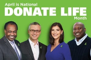 April is National donate life month