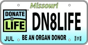 MO-Donate-Life-License-Plate Donte Life Missouri License Plate