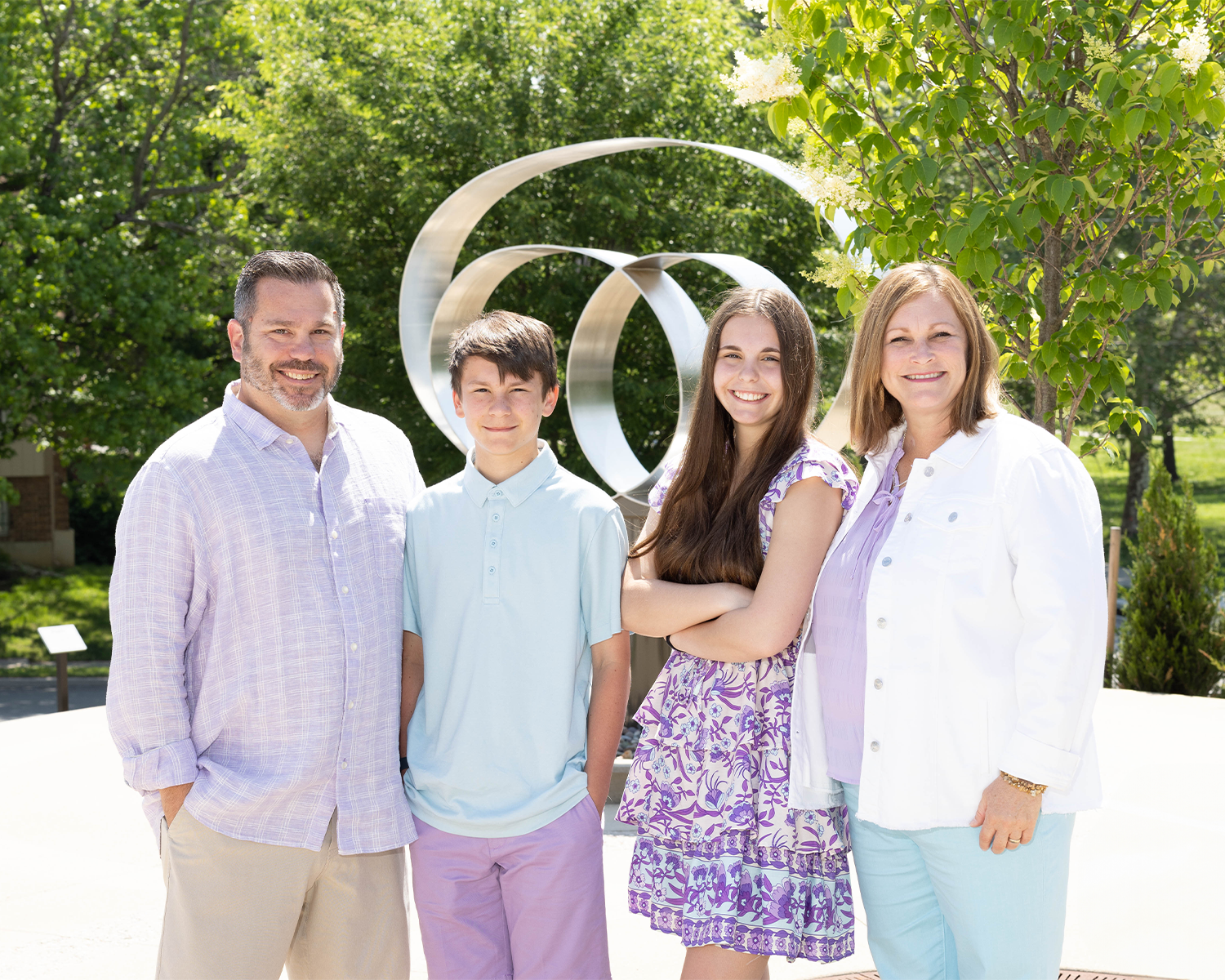Pictured — left to right: Josh Niemann, Cecilia’s father; Loren Niemann, Cecilia’s brother; Lucy Niemann, Cecilia’s sister; Debbie Niemann, Cecilia’s mother