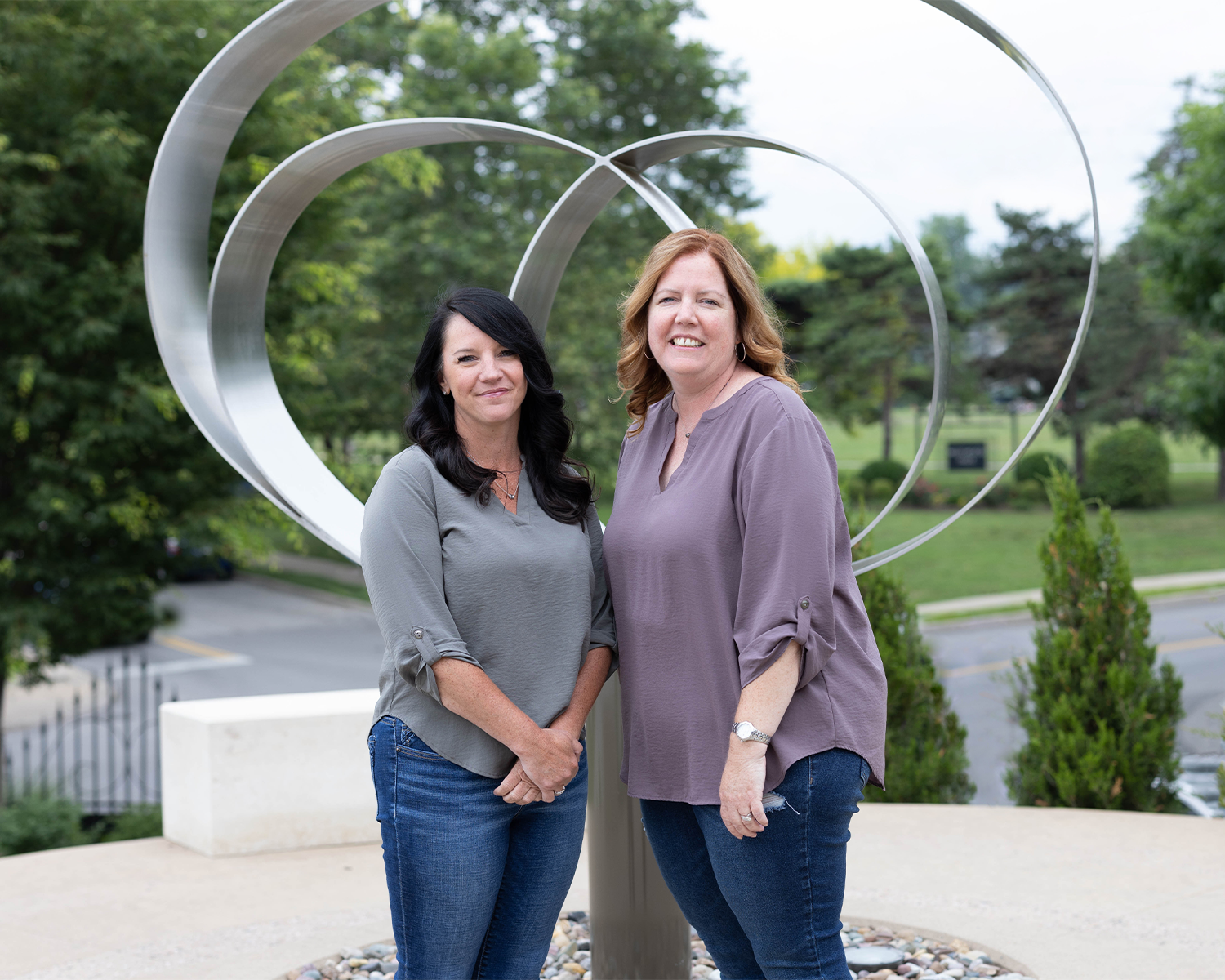 Jason Patrick's wife and living donor, Heidi Patrick, and family friend and recipient, Jessica Spore